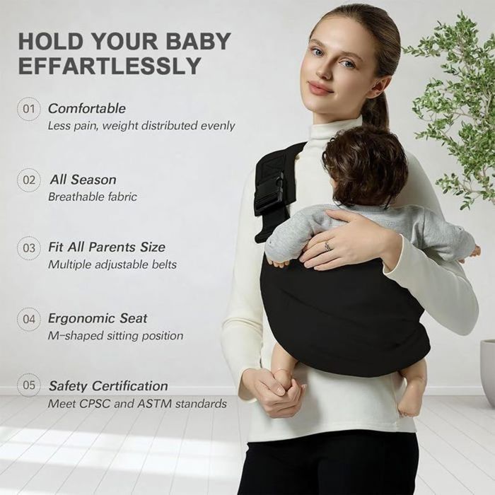ECHARPE DE PORTAGE Porte Bébé Portable Echarpe de Portage Bebe