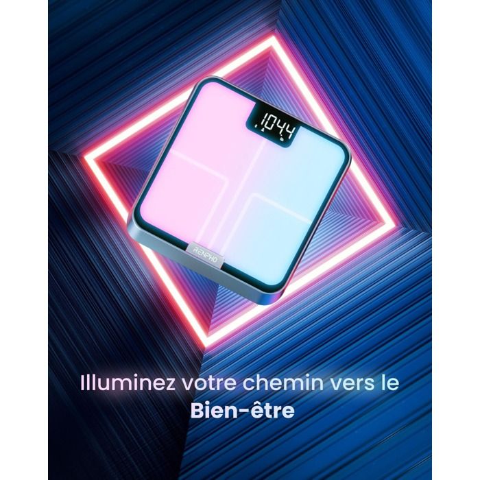 Pèse-personne Renpho Elis Chroma A017 - Bluetooth - Blanche - Cdiscount ...