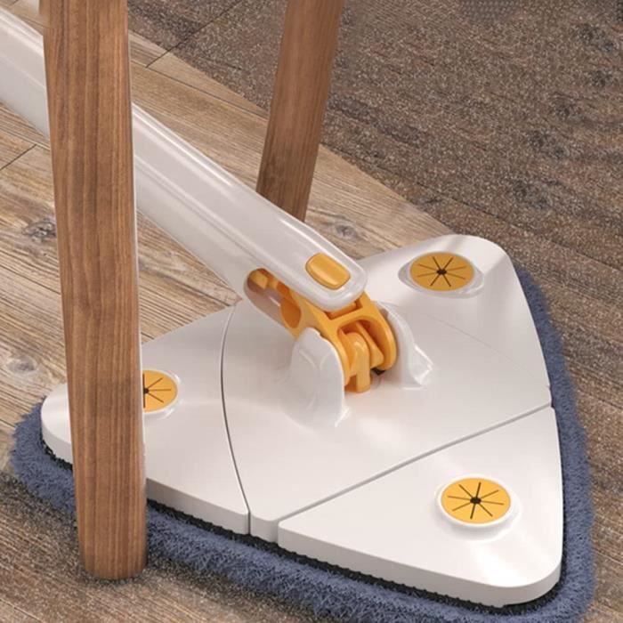 Balai Triangulaire 180 Balai Triangulaire ZEBROAU Rotatif 180° - Microfibre Télescopique | Nettoyage Sols, Murs, Vitres Balai Plafond