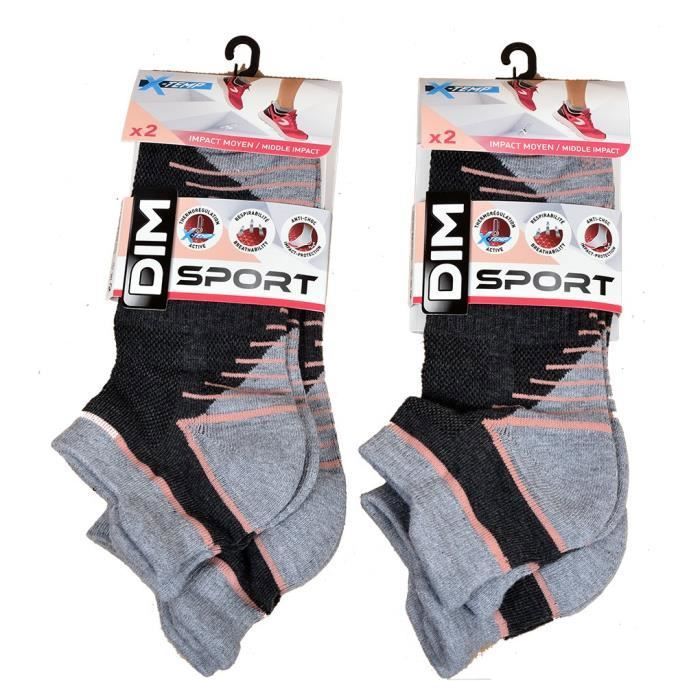 Chaussettes DIM Sport Pack de 4 paires D06KC Anti choc et respirantes Homme Pack de 4 paires d06kc Cdiscount Pret a Porter