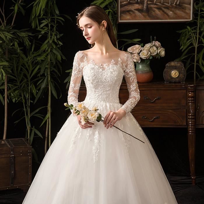 Robe mariée clearance hiver simple