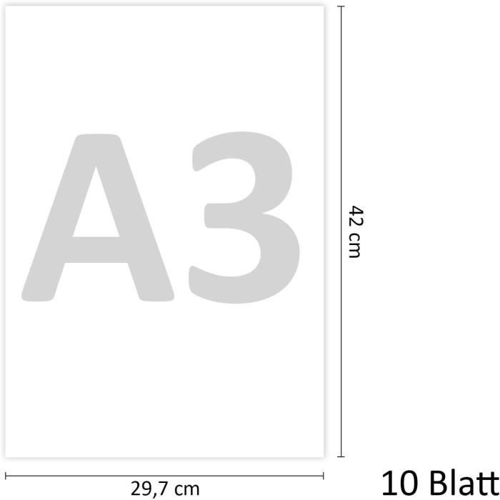 Lot De 100 Feuilles Papier Autocollant Brillant A4 - Imprimable Jet D'encre Et Laser, 80g/m² - 6