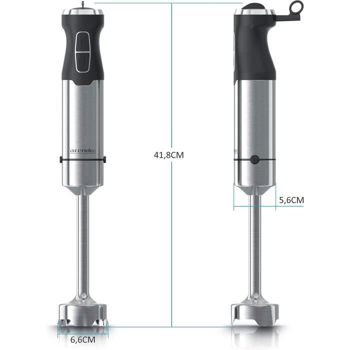 Mixeur 4 en 1 RAMA 1000w inox main image 1