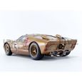 Voiture Miniature de Collection - SHELBY COLLECTIBLES 1/18 - FORD GT 40 Mk II - Le Mans 1966 - Dirty Version - Or - SHELBY430-3