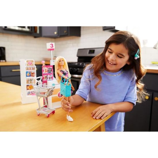BARBIE Mobilier Barbie au Supermarché pas cher - Monde de Barbie
