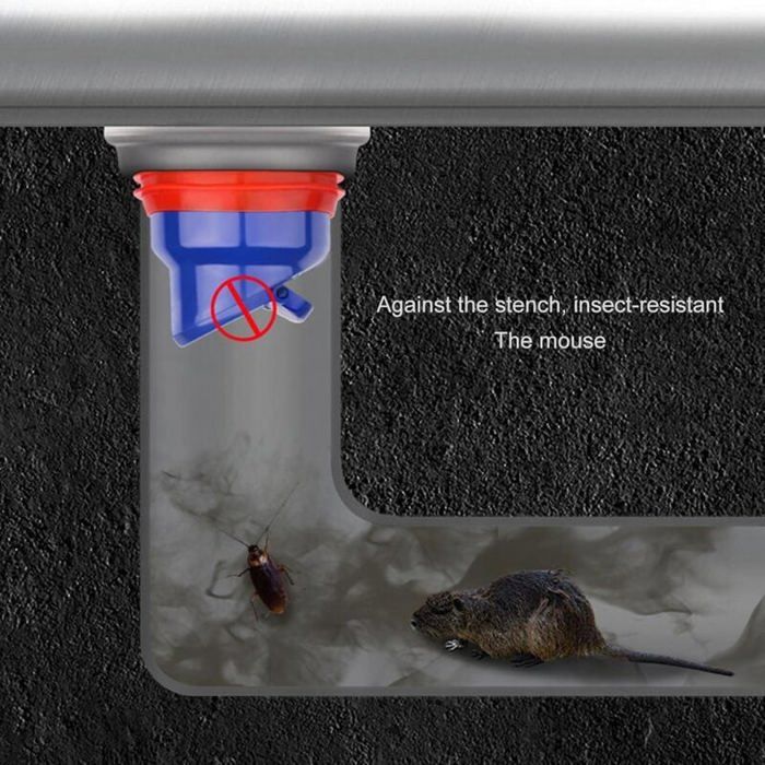 GZhaimai 4 Pièces Clapet Anti Odeur, Transparent Anti-Odeur Drain De Sol Douche Pour Machine à Laver, Trous De Drainage, Salles De Bains Et Cuisines