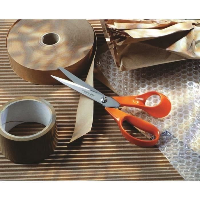 Fiskars Ciseaux professionnels pour tissu, Longueur totale: 25 cm, Pour  droitiers, Lames en acier inoxydable/Poignées en plastique, Orange,  Classic