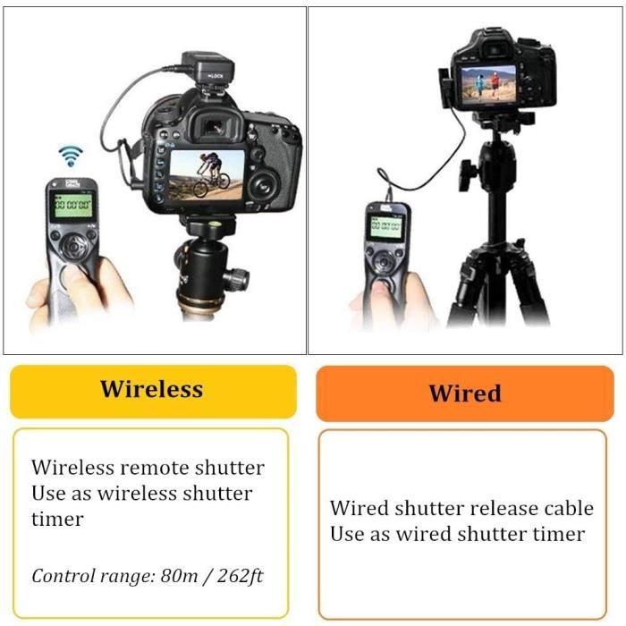 vhbw Télécommande déclencheur Compatible avec Fuji/Fujifilm