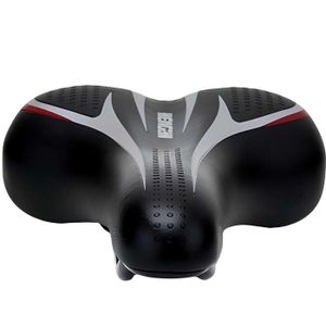 Selle De Vélo Extra Large Confort - Coussin Souple Pour VTT - Siège Noir Universel