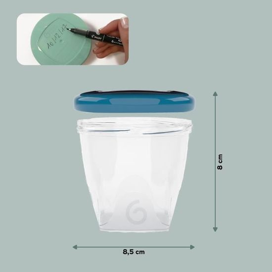 Babymoov Pot de conservation Babybols Kit L 250 ml - 6 pièces