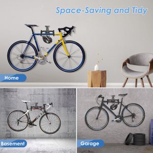 Ridge Products Porte-vélo Mural Pivotant (pliabl.) – Noir, Acier, Capacité 66 Lbs
