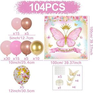Lot De 30 Émerillons Papillon - Décorations Suspendues Anniversaire Thème Papillon