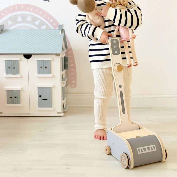 Aspirateur Jouet En Bois Pour Enfants ASPIRALOOM - Avec 6 Accessoires Magnétiques, À Partir De 2 Ans - 9