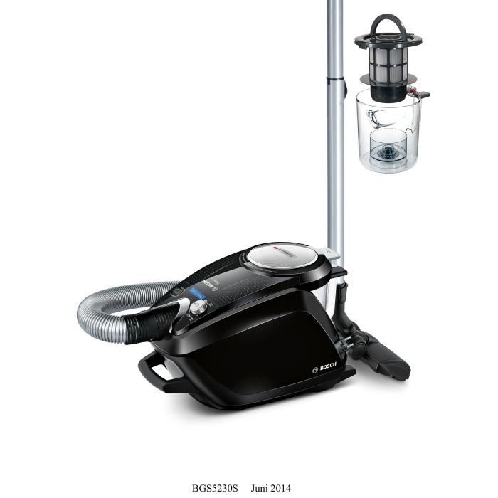BOSCH BGS5230S Aspirateur traîneau sans sac - 700W - 69 dB - A - Noir