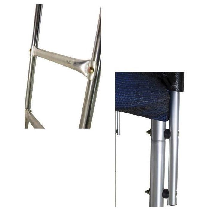 Kangui Trampoline Punchi Bleu – 305/360/430 Cm – Avec Filet, échelle, Bâche, Kit Ancrage – Conforme EN 71-14, Charge Max 100 Kg