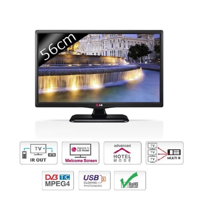 LG 22LY330C TV LED HD 56cm XD Engine Cdiscount TV Son Photo