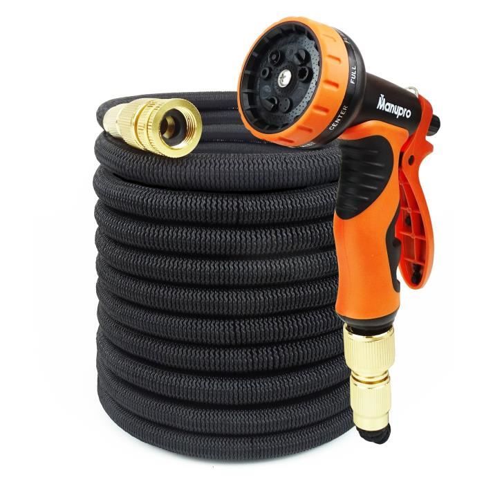 PISTOLET  XHOSE PISTOLET PRO MULTI JET TUYAU D ARROSAGE EXTENSIBLE RACCORD 