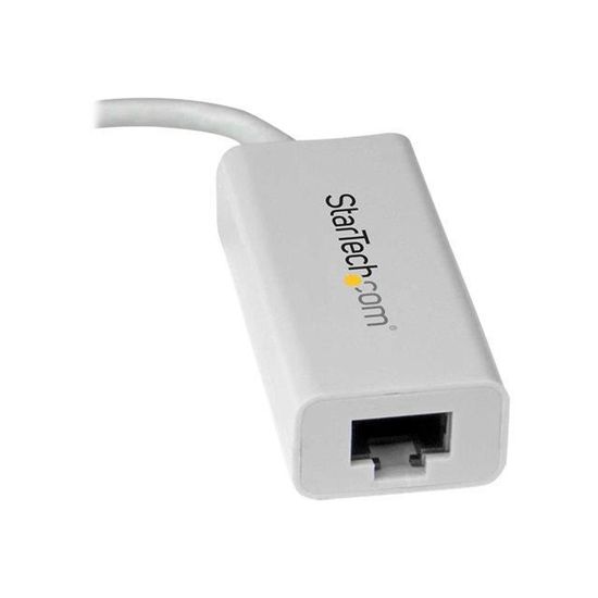 STARTECH.COM Adaptateur réseau USB-C vers RJ45 Gigabit Ethernet - M / F - USB 3.1 Gen 1 (5 Gb / s) - Blanc