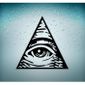 Autocollant sticker voiture moto biker macbook œil illuminati œil pyramide