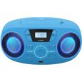 BIGBEN CD61BLUSB Lecteur Radio Cd Portable Usb Bleu + Speakers Lumineux-0