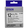 Ruban d'étiquettes EPSON LK4WBW - Noir sur blanc - 12mm-0