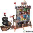 Jouet - KIDKRAFT - Ensemble en bois maison et bateau de pirates - 17 accessoires et son et lumière-0