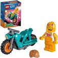 LEGO® 60310 City Stuntz La Moto De Cascade Du Poulet À Rétrofriction Avec Minifigure Cascadeur, Jouet Pour Enfants Dès 5 Ans-0