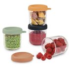Coffret de 4 portions repas en verre - BEABA - Sunrise Color mix - 250 ml