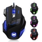 HAGLOFS Souris Gamer Zelotes T80 Gaming Mouse LED Optique 5500 DPI 7 Boutons Filaire
