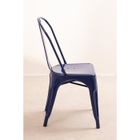 Chaises industrielles LIX en acier - Bleu Marin - SKLUM - Lot de 4 - Métal - Industriel - Loft
