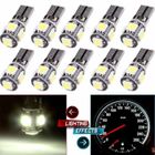 MONDPALAST 10x T10 LED Ampoules de Voiture Lampe W5W 5 SMD 5050 Wedge Interieur de Voiture
