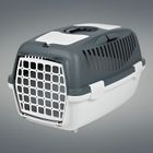 Caisse de transport pour chiens - TRIXIE - Capri 3 - Gris clair et gris foncé - 40 x 38 x 61 cm