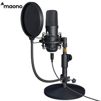 Microphone professionnel USB à condensateur, pour Studio, ordinateur, YouTube, jeu, enregistrement, Podcast,