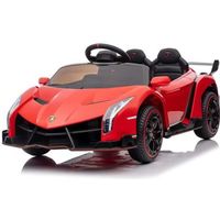 Lamborghini Sian Voiture Électrique 12V pour Enfants 3-6 Ans, avec télécommande 2.4 G, Rouge