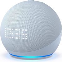 Nouvel Echo Dot (5e génération, modèle 2022) avec horloge | Enceinte connectée avec horloge et Alexa | Bleu-gris
