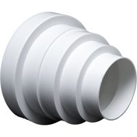 Réducteur universel rond pour système de ventilation de diamètre de 80-150 mm