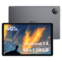 BLACKVIEW Tab 80 Tablette Tactile 10.1" 16Go + 128Go/jusqu'à 1To 7680mAh 13MP + 8MP Tablette PC Android 13 Dual SIM 4G GPS - Gris