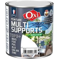 OXI Peinture multi supports TOP3+ Satin - 0,5 L - Blanc
