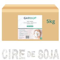 Cire de Soja Pure 100% Végétale et Écologique-5 KG- Cire pour Bougies Artisanales- Qualité Supérieure pour des Bougies Durables 