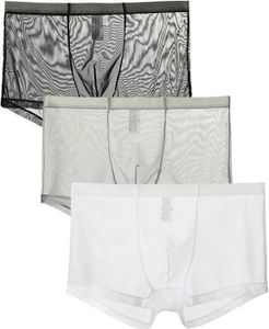 BOXER - SHORTY Boxer Sexy pour Hommes Pantalons Transparents Tran