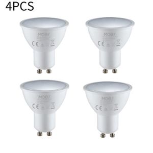 AMPOULE INTELLIGENTE 4 PIÈCES-AUBESS-Ampoule LED Intelligente Tuya GU10, 90-265V, 5W, RGB, CW, WW, Wifi, Alexa, Google Home