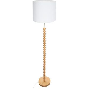 LAMPADAIRE Lampadaire droit Pin - Nino - Blanc - H 146 cm