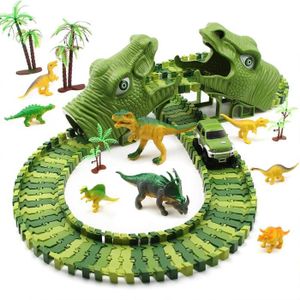 Monde des Dinosaures Vert deAO Circuit de Voitures dans Le Parc Jurassique