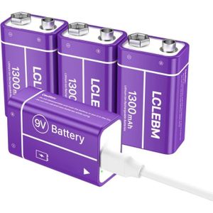 Piles rechargeables AA 1,5 Volt 2600 mWh avec câble de chargement USB Type-C  - Choix