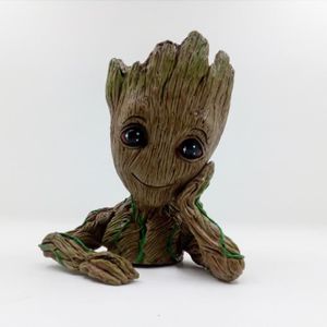 Napravi Rs Sculptures Accessoires De Decoration Groot Pot De Fleurs Dessin Anime Bebe Figurines Guardians Of The Galaxy Vert Plantes Pot De Fleurs Avec Trou Pour Stylos Meilleur Cadeau Pour Enfants Excited 1