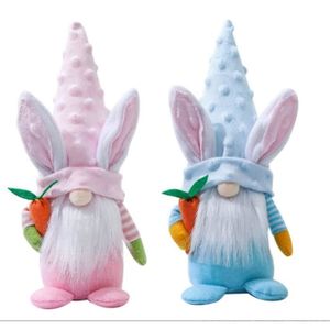 Amosfun Serre-tête en peluche 3D pour fille Décoration de fête de Pâques Costume de lapin Cadeau de Pâques 