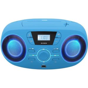 KINGCOO Lecteur CD Murale Bar Haut-Parleur Bluetooth, Portable Home Audio  avec Télécommande Radio FM intégré Enceinte HiFi USB MP3 (Noir)