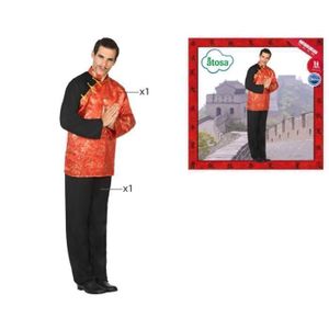 DÉGUISEMENT - PANOPLIE ATOSA Déguisement Chinois - Homme - Rouge