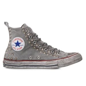 converses grises hautes femme