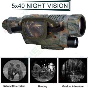 TÉLESCOPE OPTIQUE BOBLOV 5X40 numérique infrarouge Vision nocturne lunettes monoculaire 200m gamme vidéo DVR imageurs pour la chasse 8GB caméra de tra